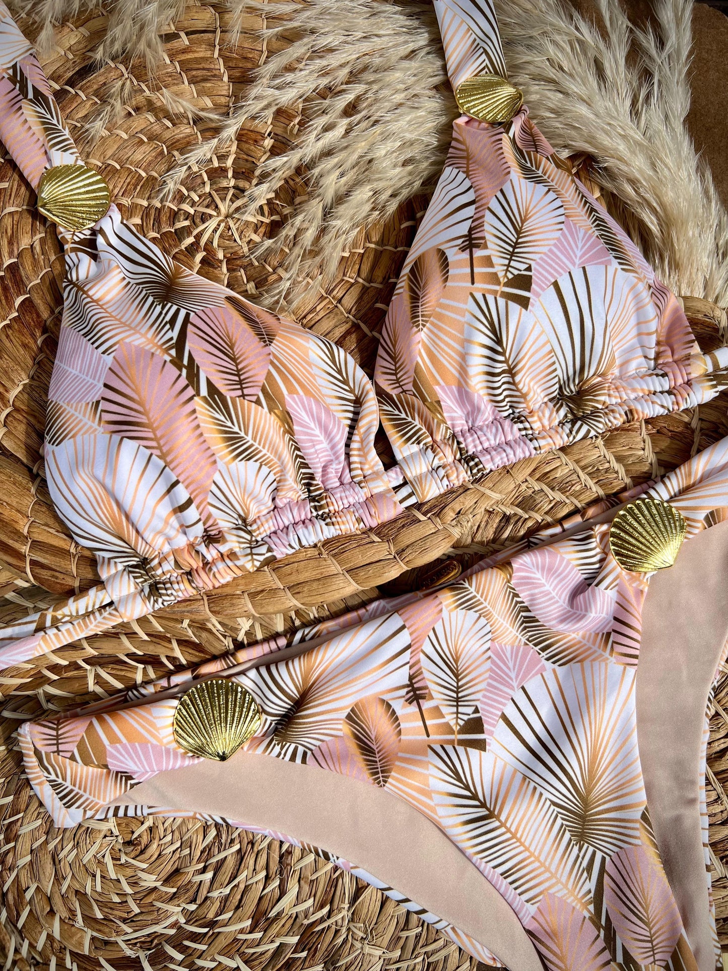 Gold Leaves Print Set