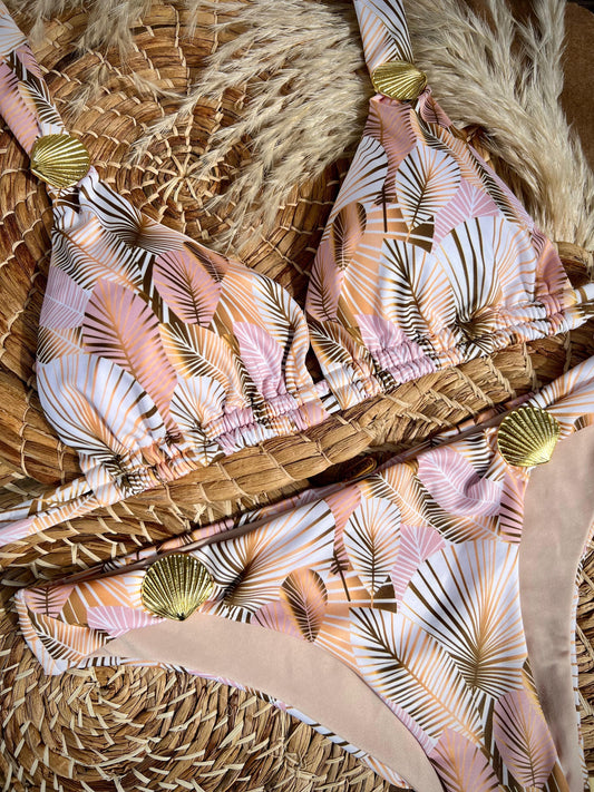 Gold Leaves Print Set