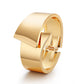 BRACELET -  Elegant Wide Side Cross Symmetrical Spring