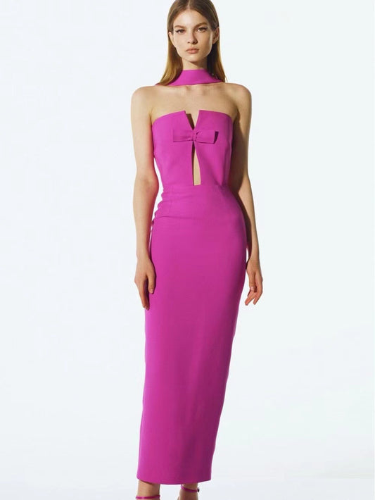 POLLY - Backless Halter Bandage Elegant Dress