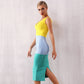 FIONA - Colorblock Bandage Dress