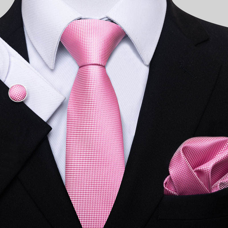 TIE - Business Fashion Square Scarf Cufflinks Set