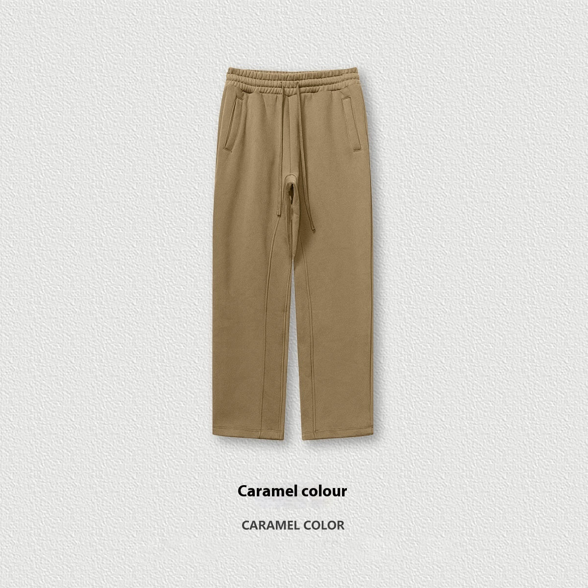 Solid Color Loose Track Thickened Casual Pants