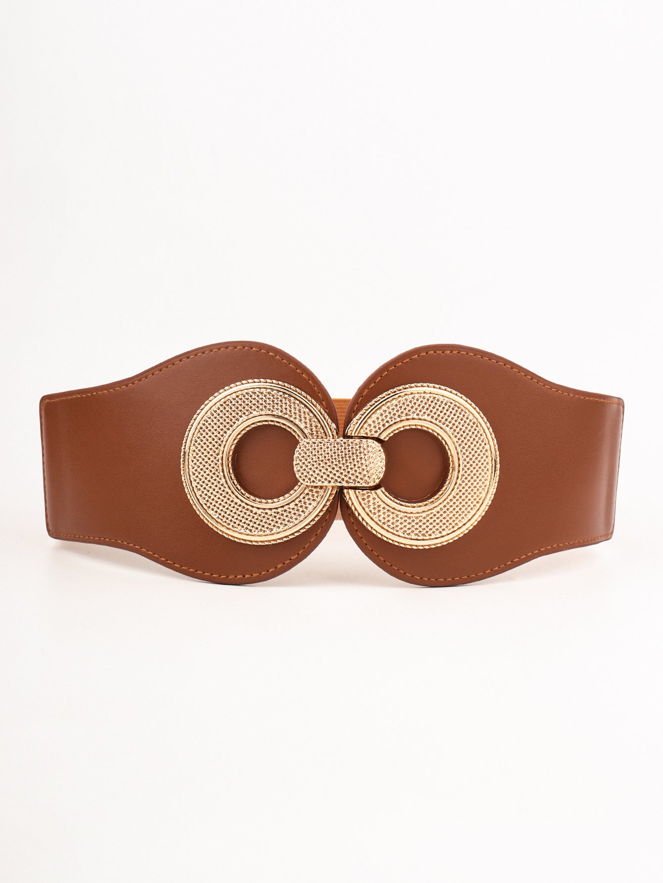 BELT - Alloy Buckle Elastic PU Leather
