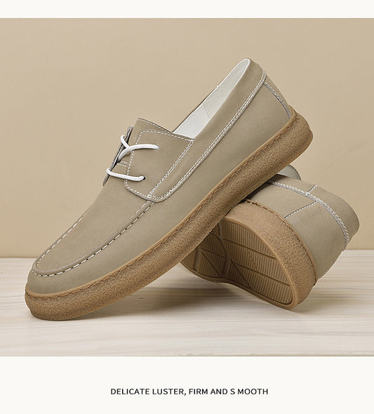 Men's Plus Size Breathable Vintage All-match Fashion Cattle hide Leather Casual Shoes