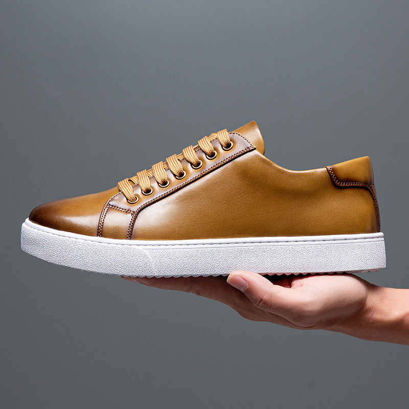 British Style Brushed Casual Shoes Soft Bottom