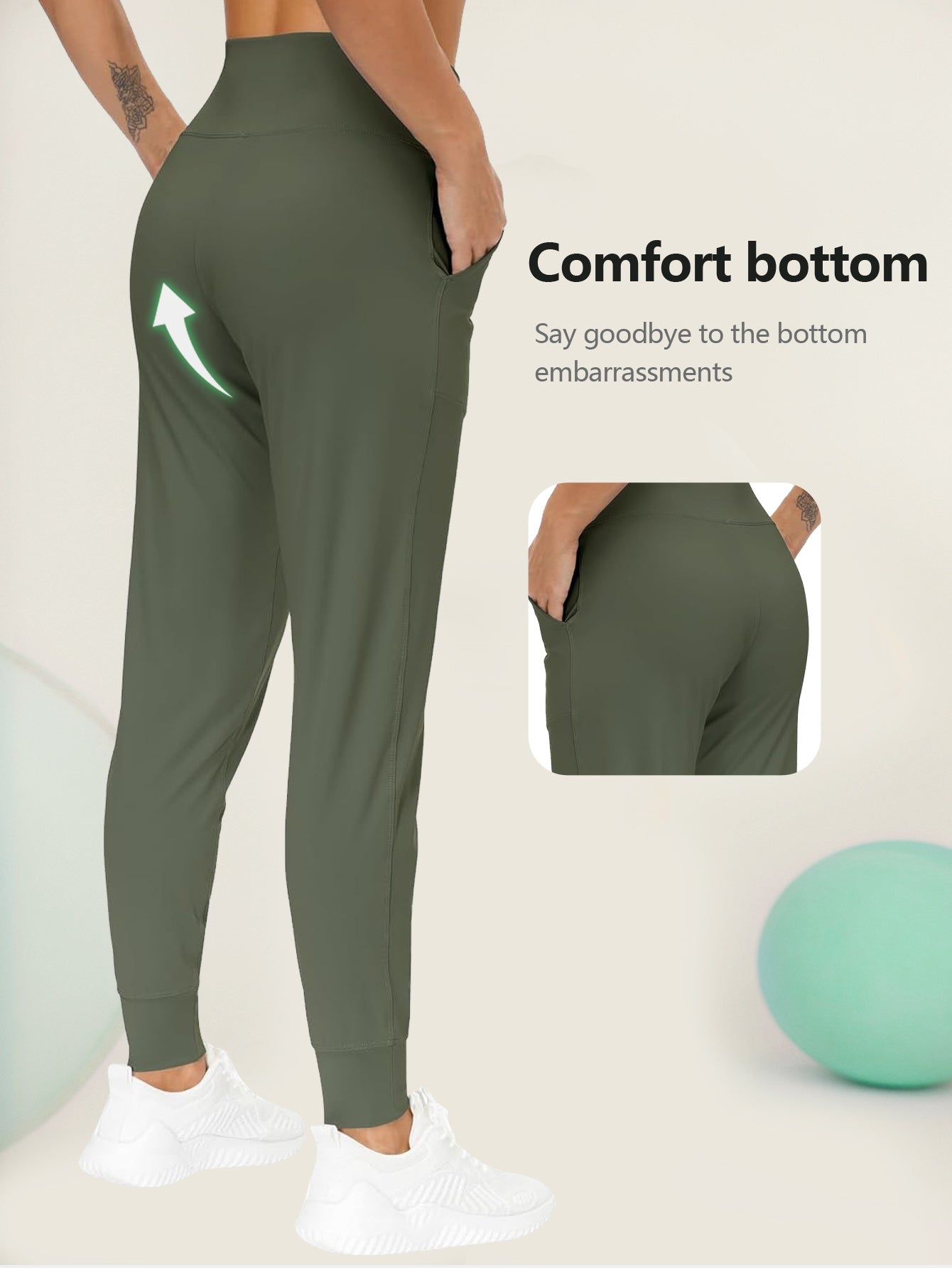 High Waist Tummy Control With Packets Joggers