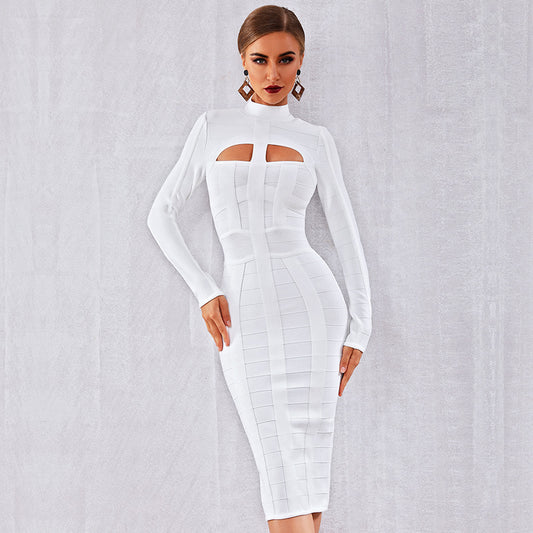 ANASTASIA - Elegant Bandage Midi Dress
