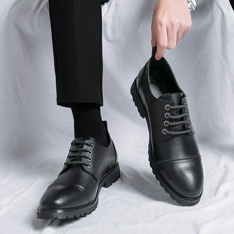 Leather Shoes Business Formal Wear  Round Head