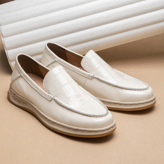 Casual Loafers Business Soft Bottom Leather Shoes Tide