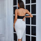 KENDRA - Strapless Rhinestone Bandage Dress