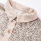 Sequin Button Up Dropped Shoulder Jacket