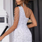 MIA - Contrast Sequin One Shoulder Sleeveless Mini Dress