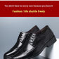 Block Carved Casual Leather Shoes