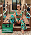 Tropical Print - Ruffle Set