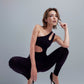 One-piece Workout Sleeveless One Shoulder Jumpsuit