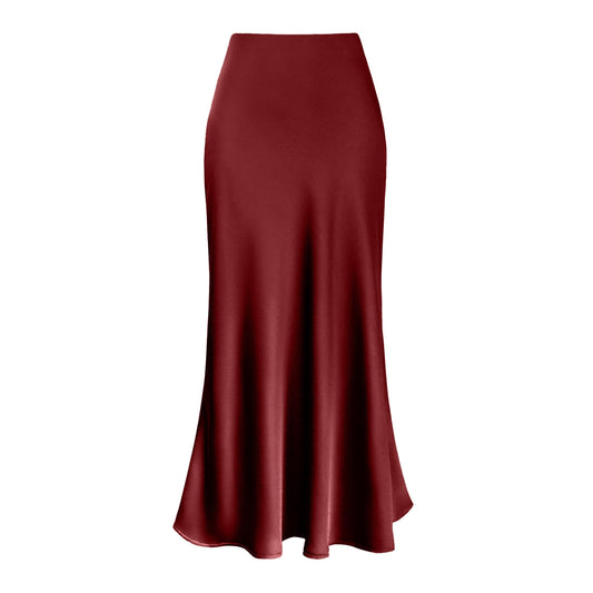 Summer Silky Textured Forged Skirt