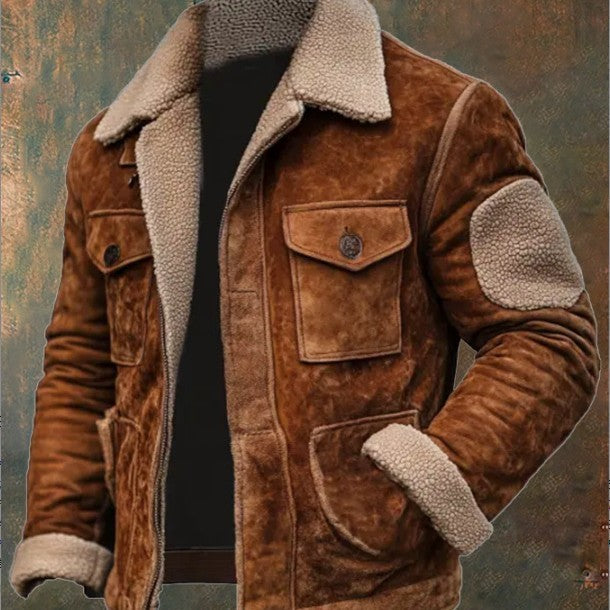 Coat Top Lambswool Lapel Zip Jacket