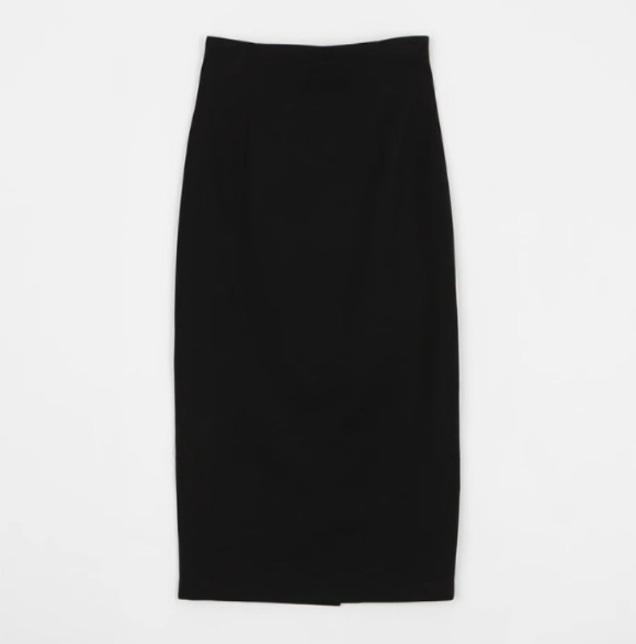 Classic Solid Color Casual High Waist Hip Hugging Long Skirt