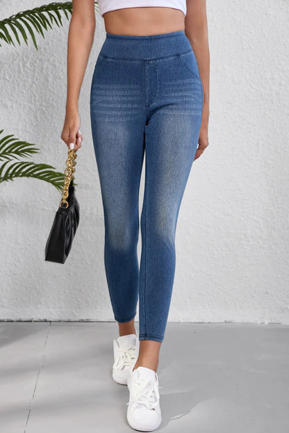 High Waist Skinny Jeans Legging