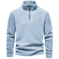 Stand-collar Zippered Sweatshirt With Fleece