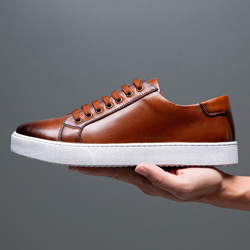 British Style Brushed Casual Shoes Soft Bottom