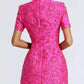 SAGE - Floral Embroidered Appliqué Dress