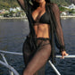 MILAN - Black and Gold Cover-up Set