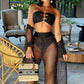 MILAN - Black and Gold Cover-up Set