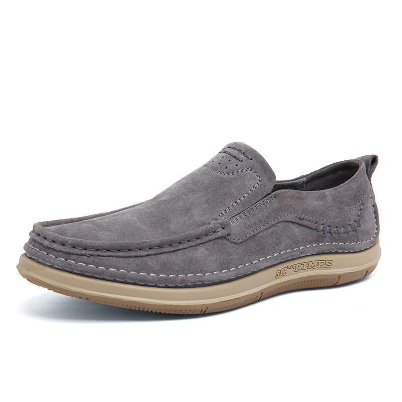 Trendy Low-top Slip-on Loafers Sewing Simple Outdoor