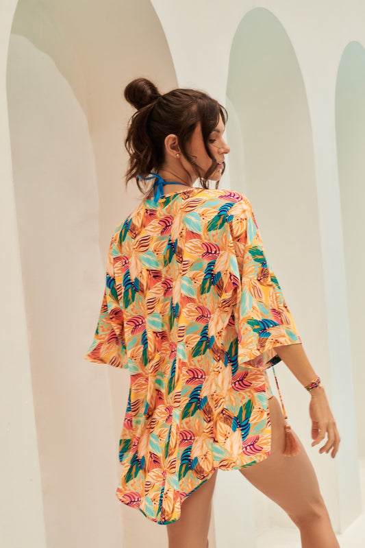 Tropical leaves Cover-up