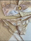 Ivory Gold Tub Top Set