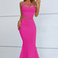 VICTORIA - Cut-out Seam Detail Cami and Fishtail Skirt Set