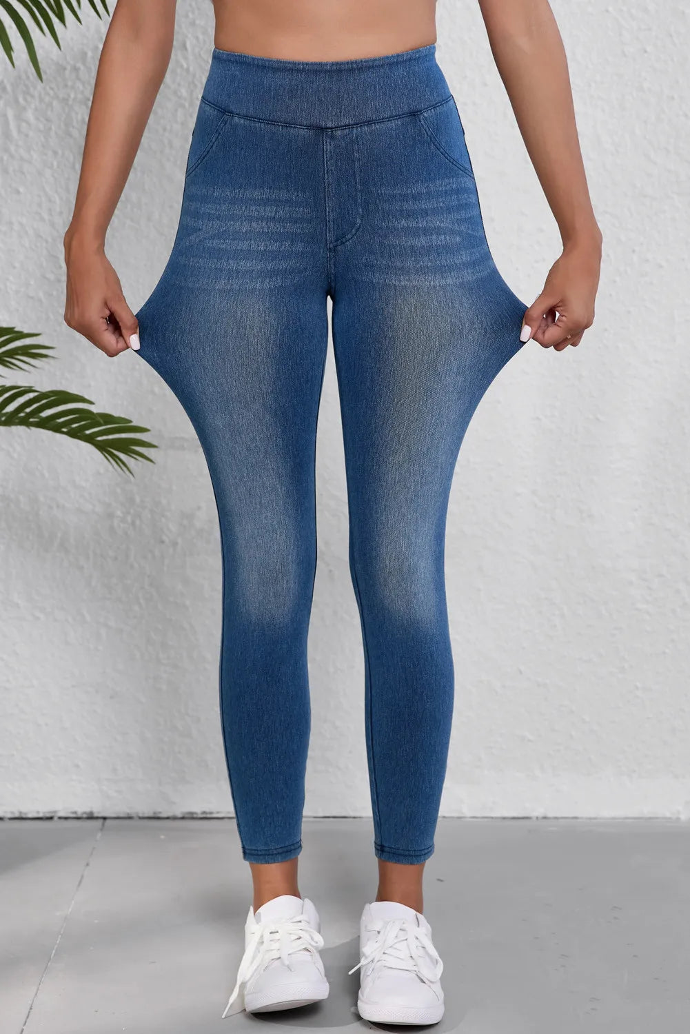 High Waist Skinny Jeans Legging