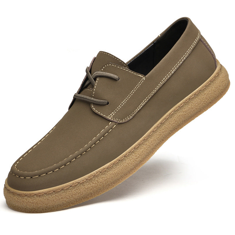 Men's Plus Size Breathable Vintage All-match Fashion Cattle hide Leather Casual Shoes