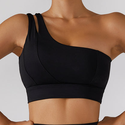 One-shoulder Yoga Top
