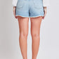 Distressed Frayed Hem Denim Shorts