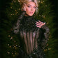 PORTIA - Rhinestones Mesh Handmade Bandage Dress