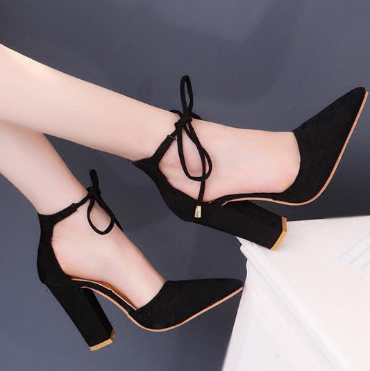 Elegant Suede Pointed Heels