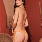 Ribbed Peachy Semi-Thong Set