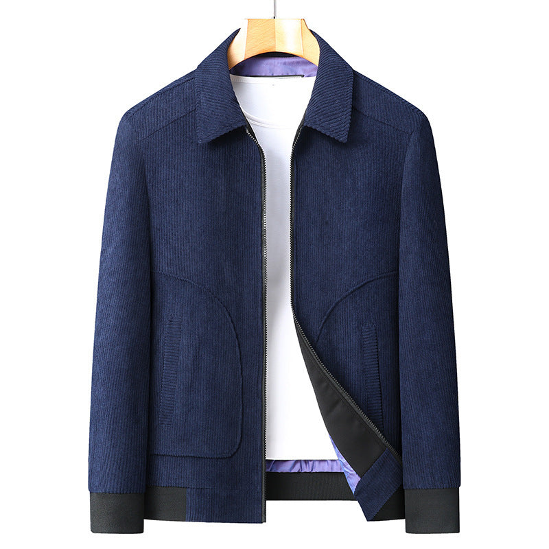 Plus Size Corduroy Thickened Jacket