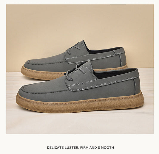 Men's Plus Size Breathable Vintage All-match Fashion Cattle hide Leather Casual Shoes