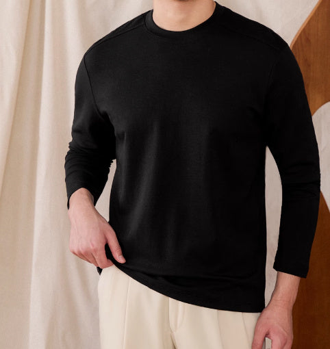 Hign End Skin Friendly Elastic Slim Fit Casual Base Shirt