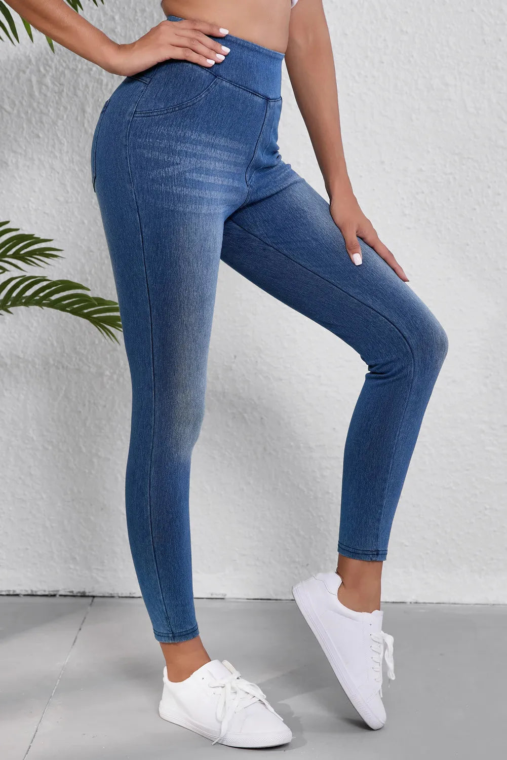 High Waist Skinny Jeans Legging