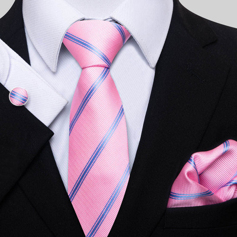 TIE - Business Fashion Square Scarf Cufflinks Set