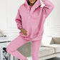 3pcs Sports Suit Loose Hooded Pockets Sweatshirt And Vest And Slim Trousers