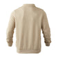 Lapel Jacquard Half-zipper Sweatshirt Solid Color Long-sleeved