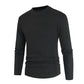Solid Round Neck Pullover Casual Sweater