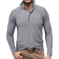 European Men's Henley Shirt Lapel