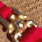 Texture Red Semi-Thong Set